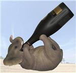 ELD23124 Pachyderm Potables Elephant Wine Bottle Holder